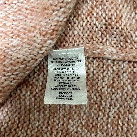 BP Balloon Sleeve Sweater Marled Knit Baby Pink V-Neck Oversized Size‎ XS - Picture 5 of 5